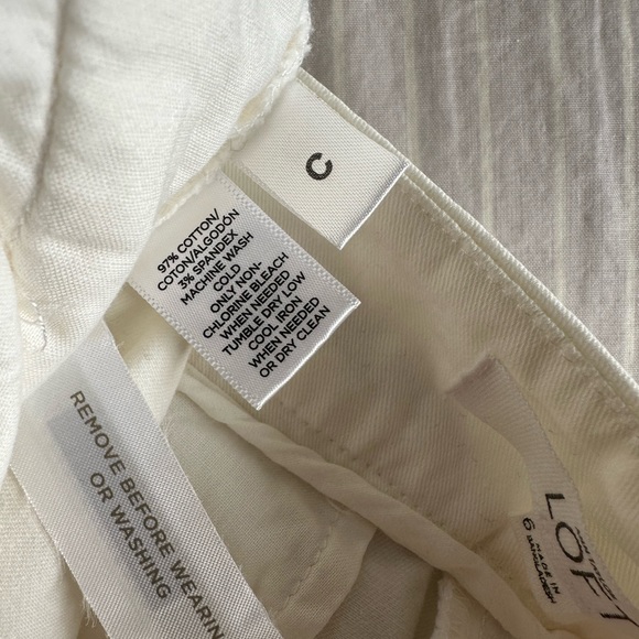 LOFT white shorts Riviera - size 6 - Picture 3 of 12